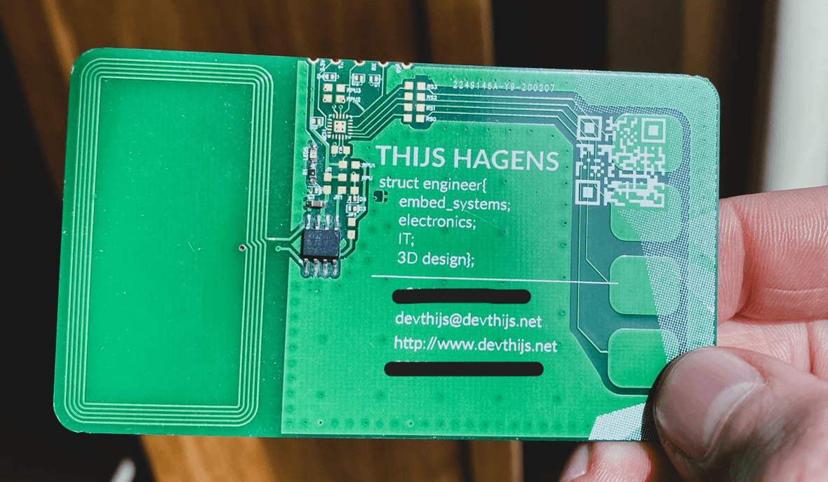 NFC-powered digital business card