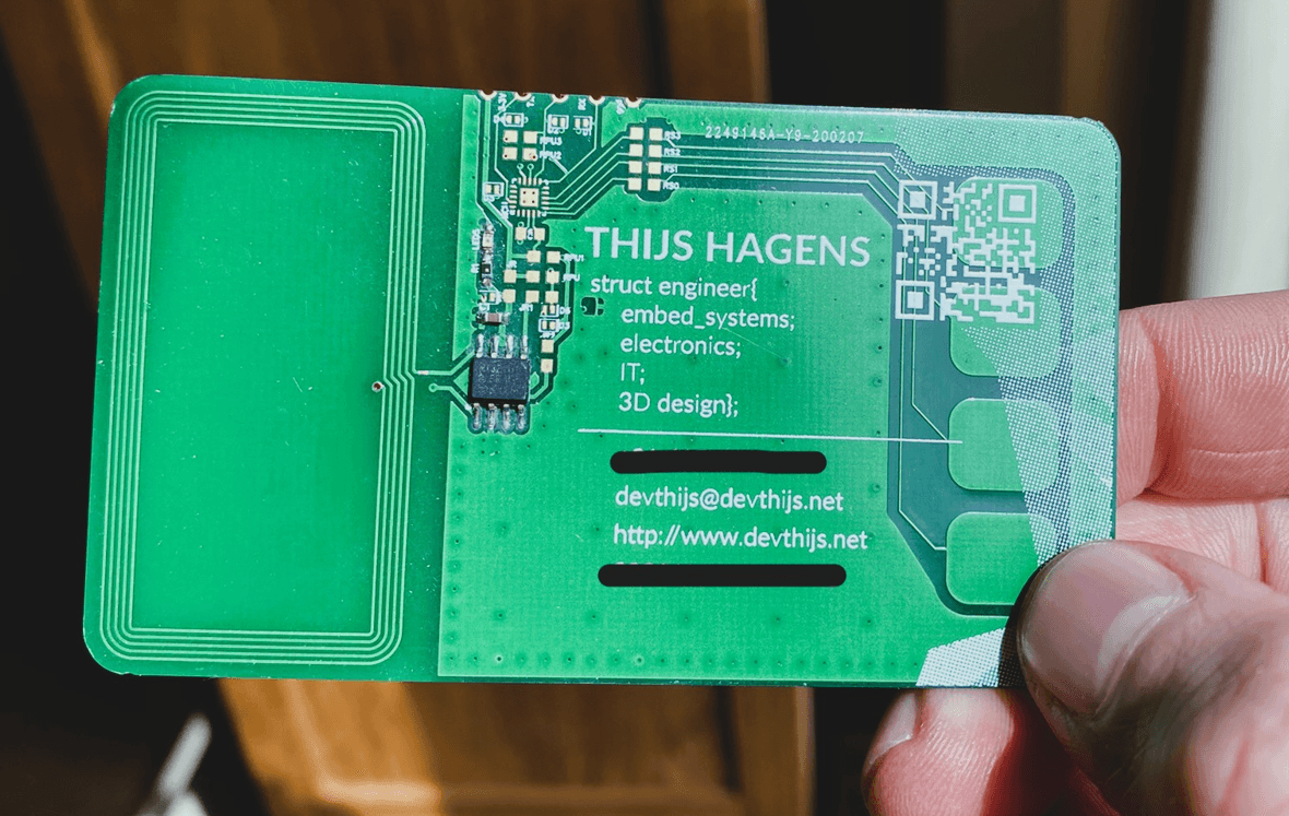 NFC-powered digital business card